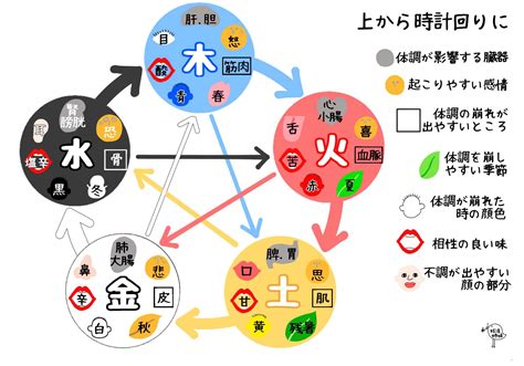 五行分類表|五行思想